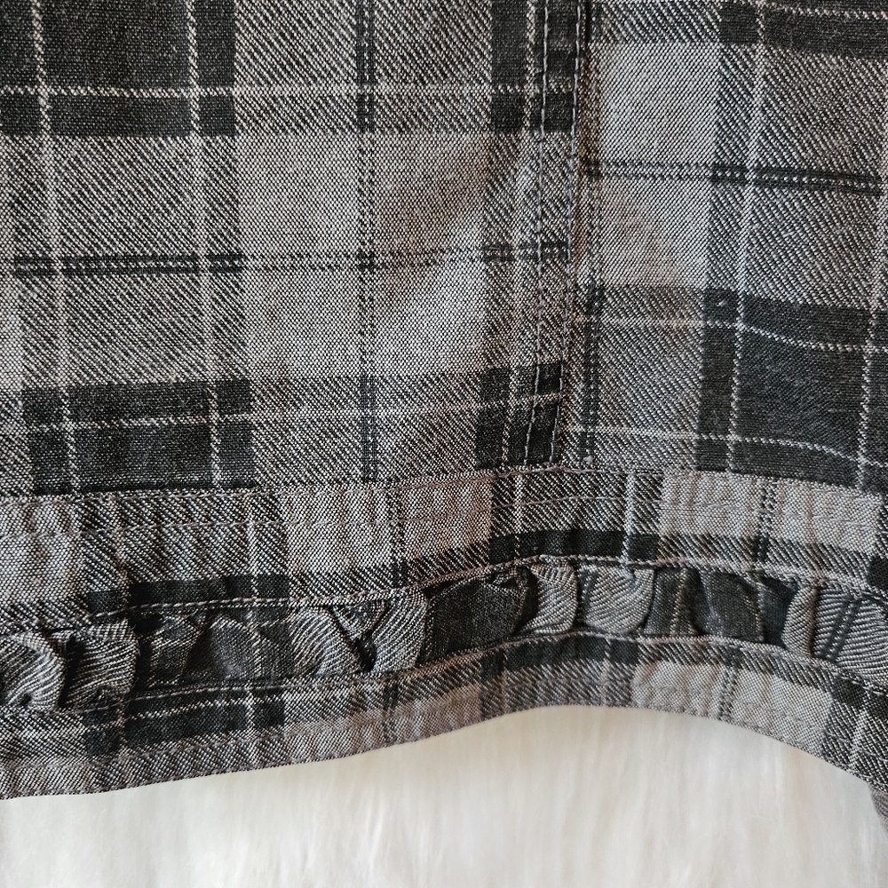 Dollhouse *Rare* 2000's Plaid Military Style Jean Jacket - Picture 6 of 7